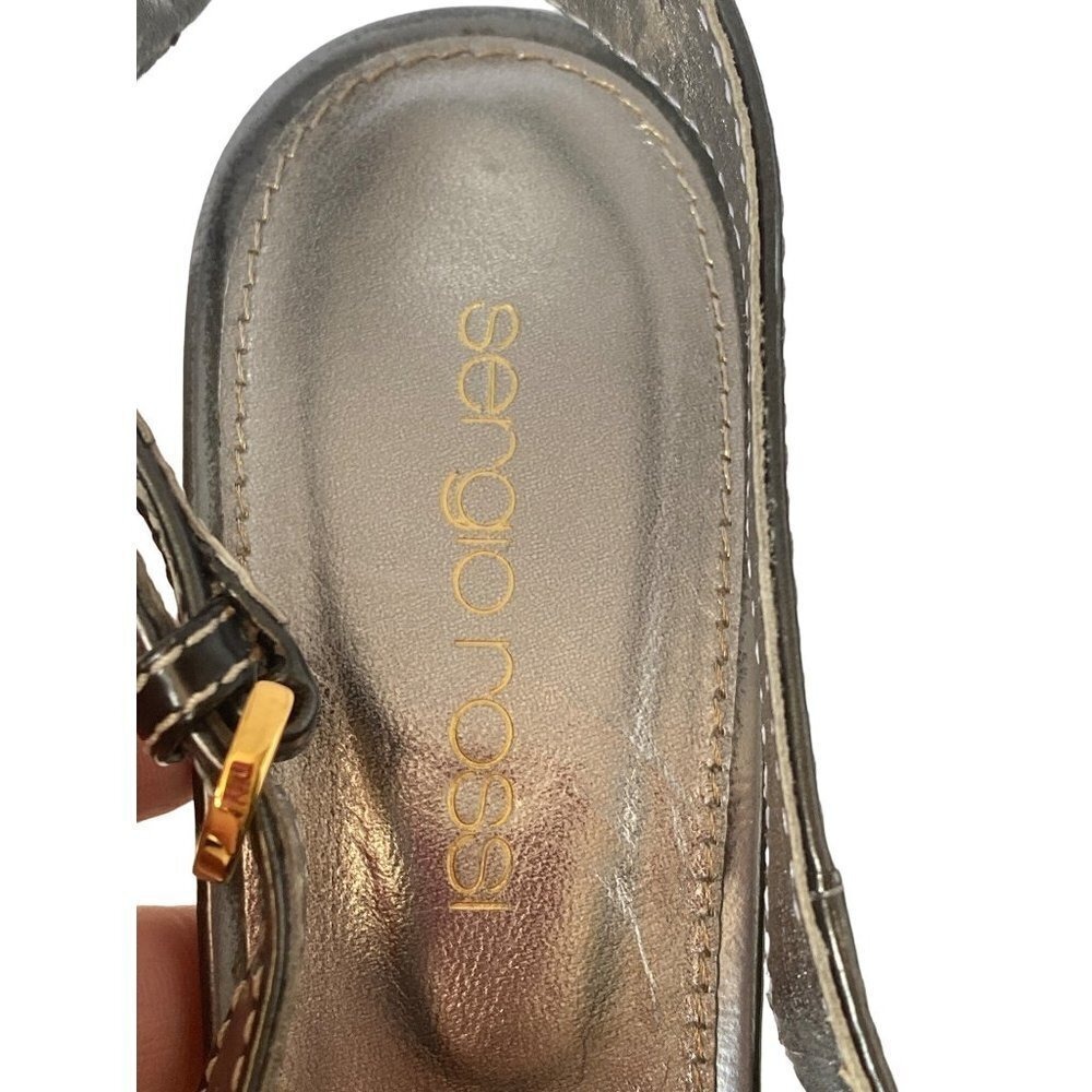 Sergio Rossi  sling‎ back peep toes stilettos shoes Women 36 - Picture 7 of 12